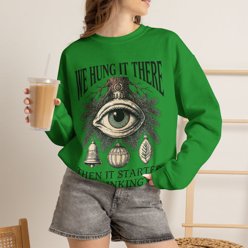 Creepy Christmas, All Seeing Eye Tree Sweatshirt Crewneck Gift