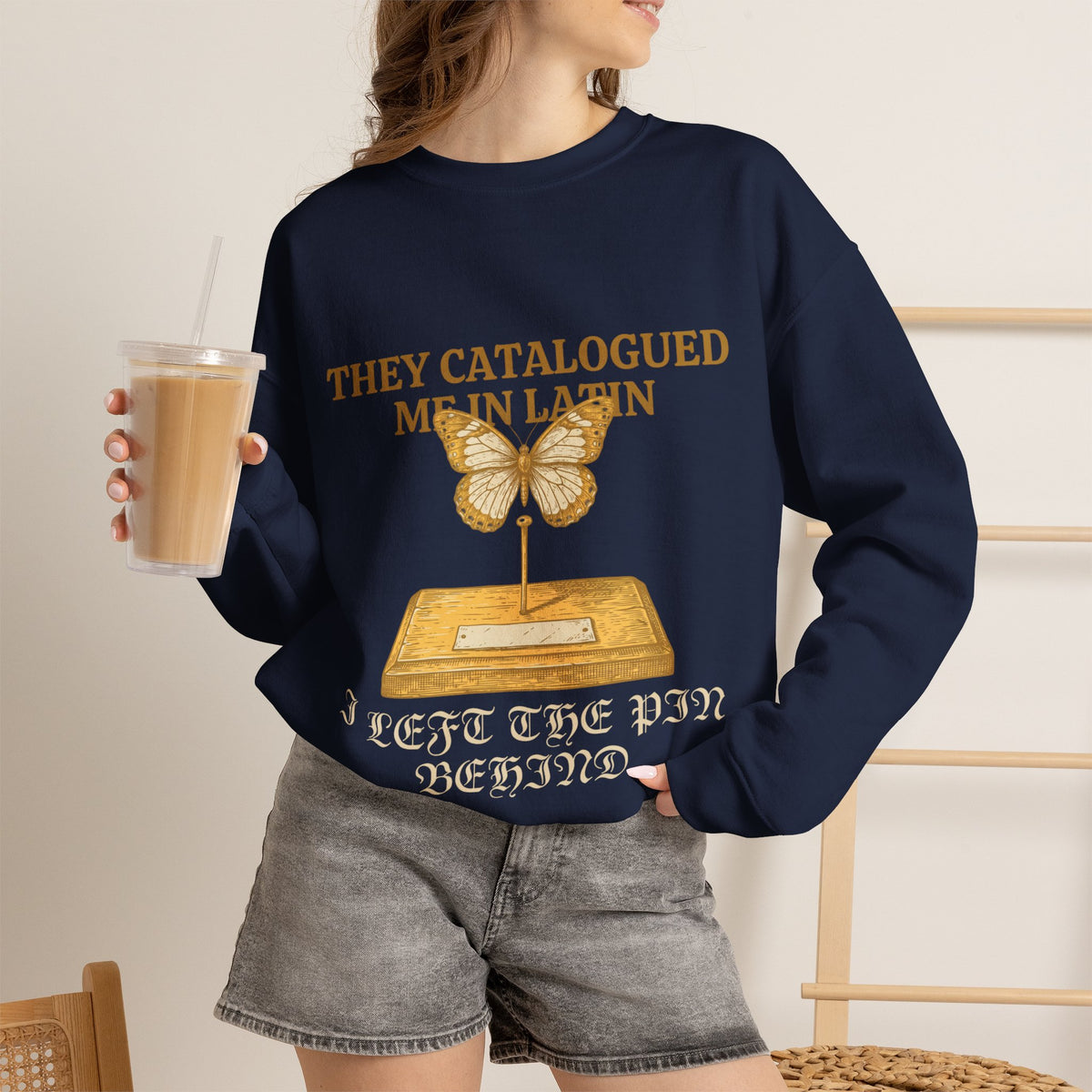Dark Academia, Butterfly Specimen Sweatshirt Crewneck Top Gift