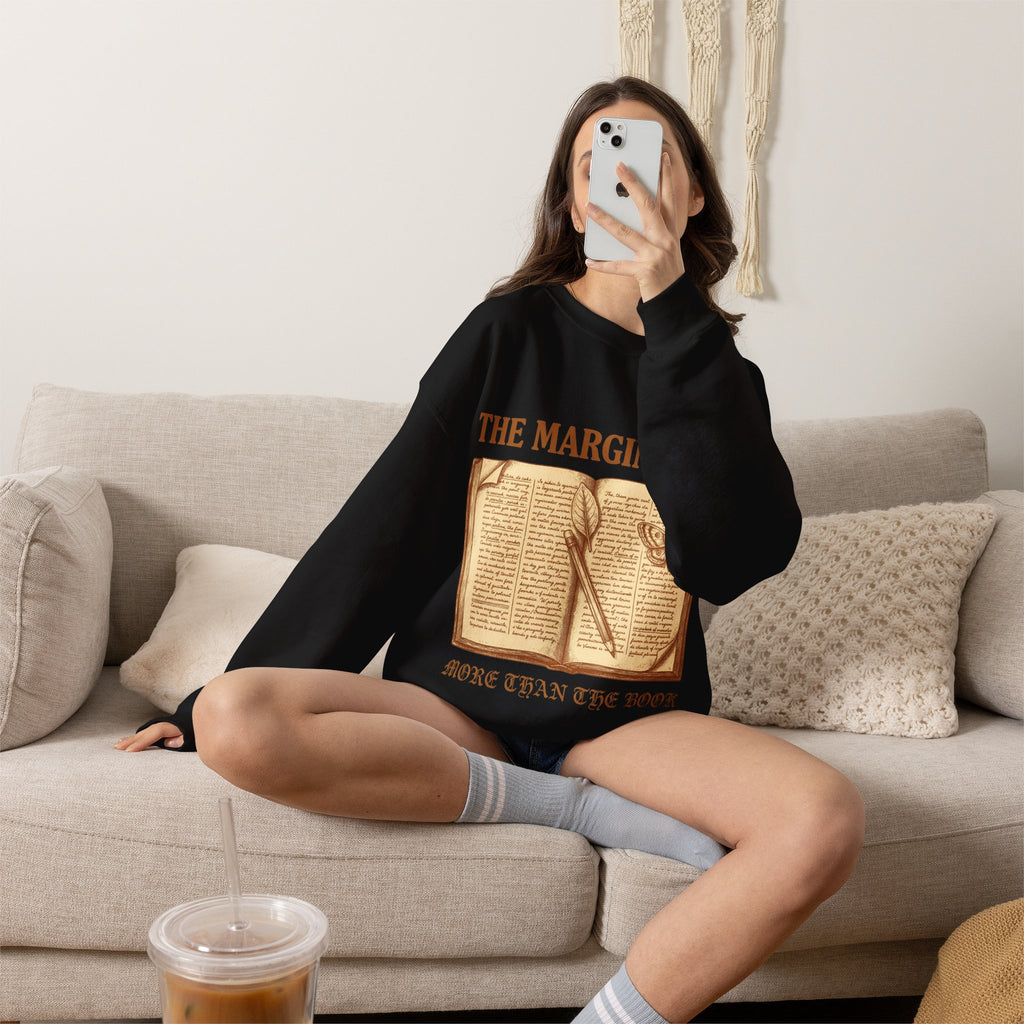 Dark Academia Sweatshirt, Annotated Book Crewneck, Book Lover Gift