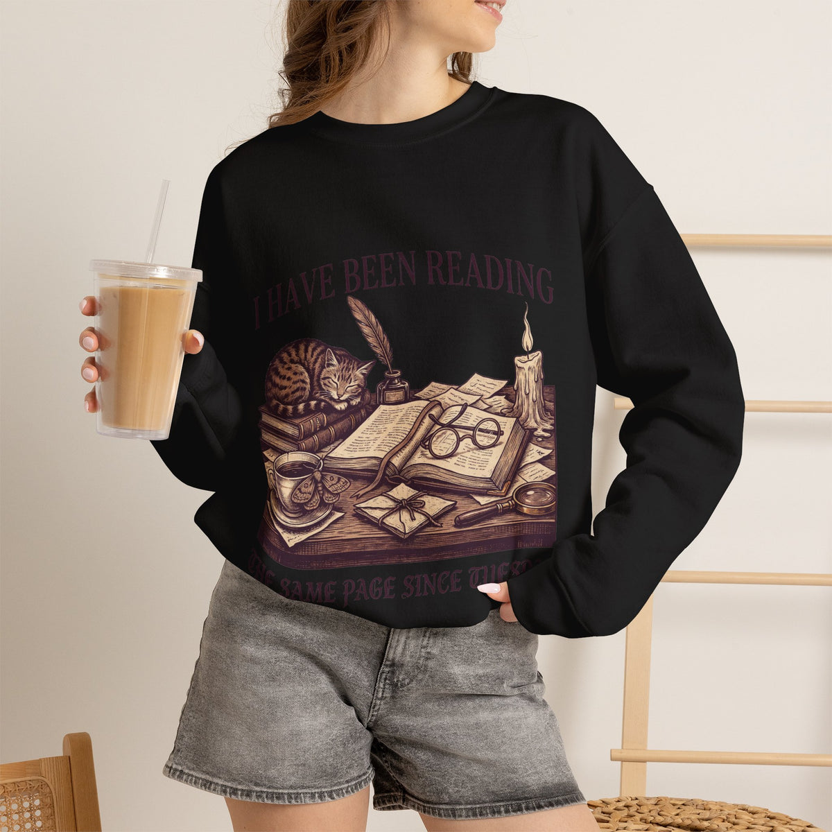 Funny Book Sweatshirt, Dark Academia Crewneck, Reader Gift for Her