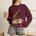 Vintage Telescope Sweatshirt, Dark Academia Crewneck, Astronomy Gift