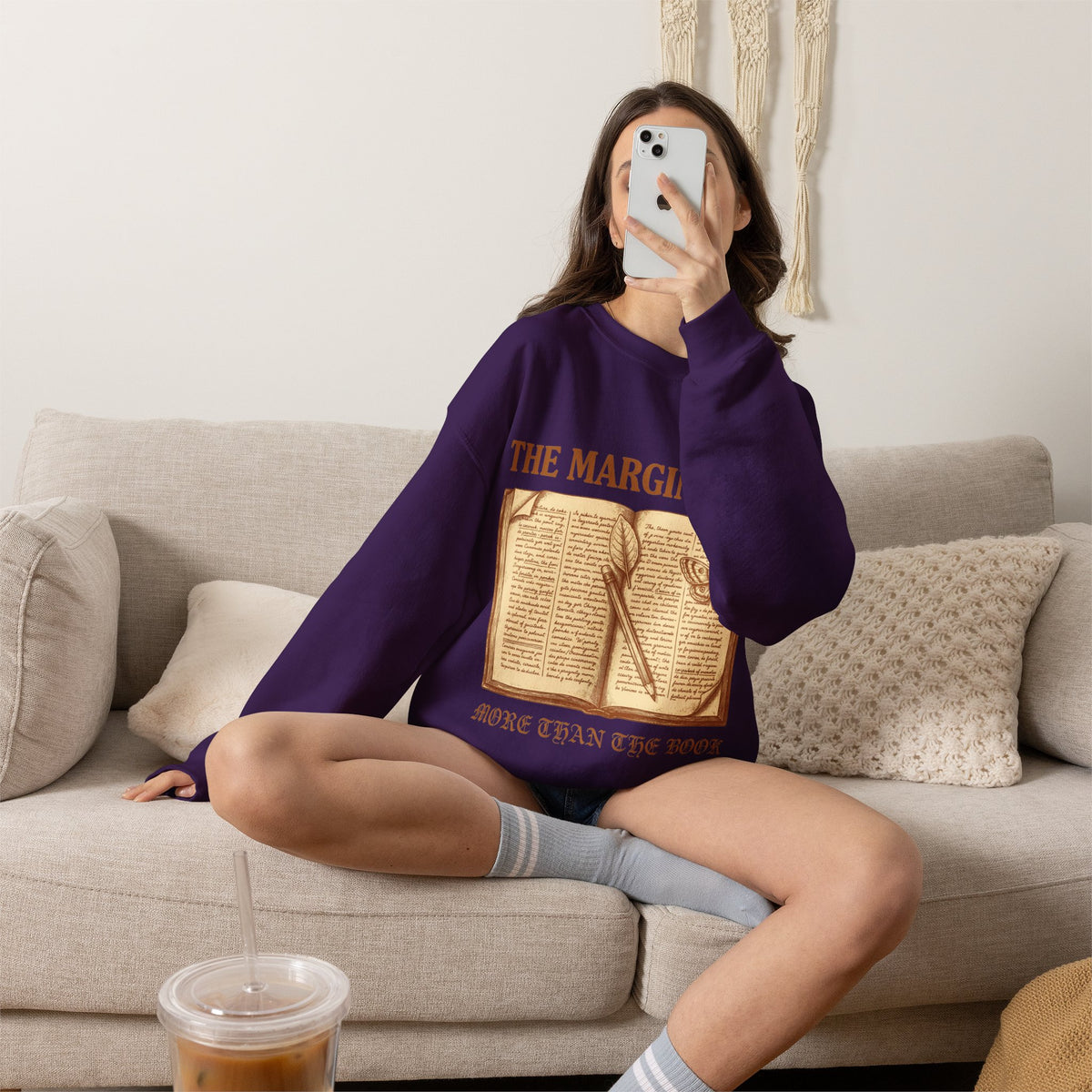Dark Academia Sweatshirt, Annotated Book Crewneck, Book Lover Gift