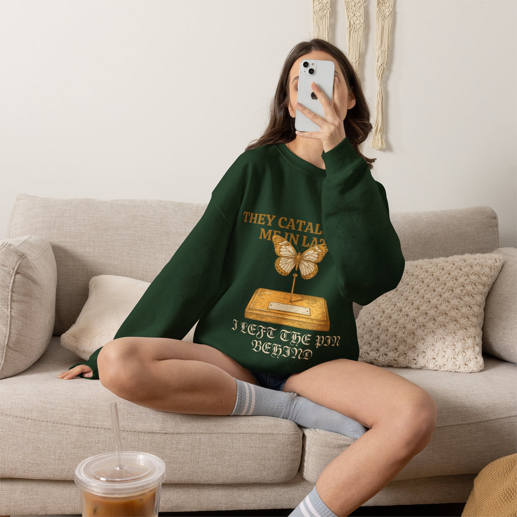 Dark Academia, Butterfly Specimen Sweatshirt Crewneck Top Gift