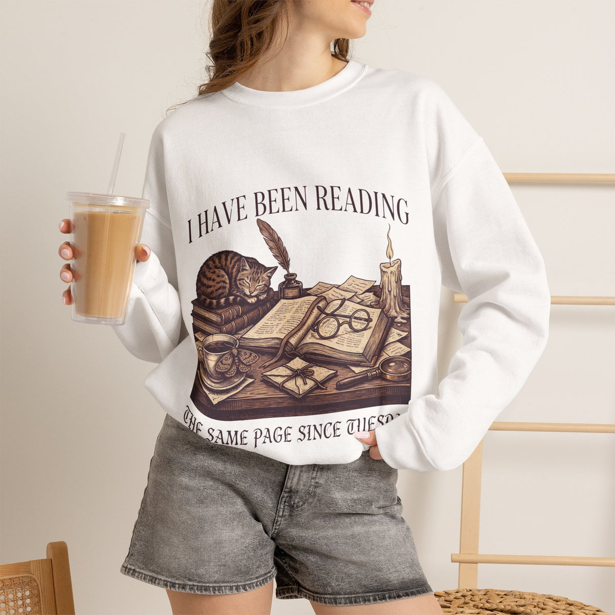 Funny Book Sweatshirt, Dark Academia Crewneck, Reader Gift for Her