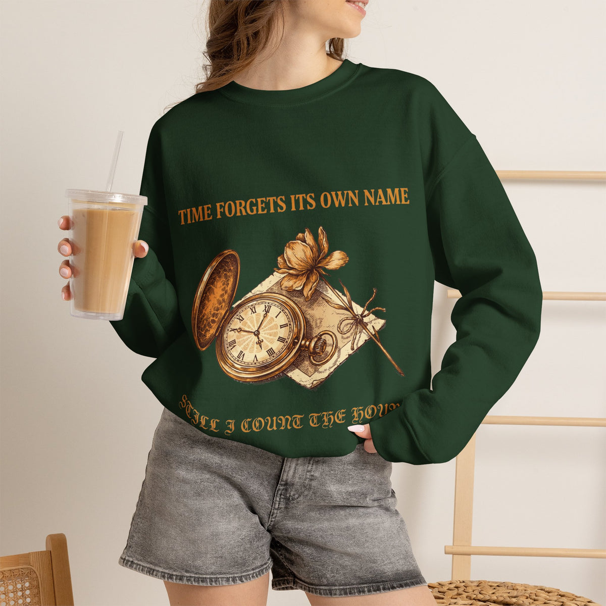 Dark Academia, Vintage Pocket Watch Sweatshirt Crewneck Top Gift