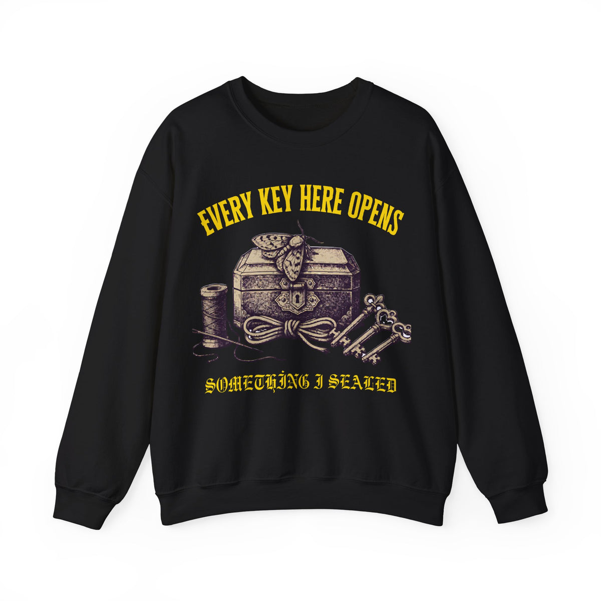 Antique Keys Sweatshirt, Dark Academia Crewneck, Secret Keeper Gift
