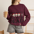 Skeleton Christmas Sweatshirt, Goth Xmas Crewneck, Funny Creepmas Gift