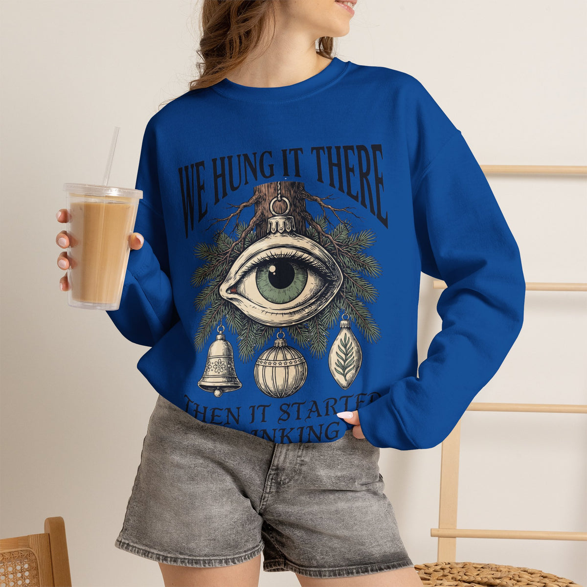 Creepy Christmas, All Seeing Eye Tree Sweatshirt Crewneck Gift