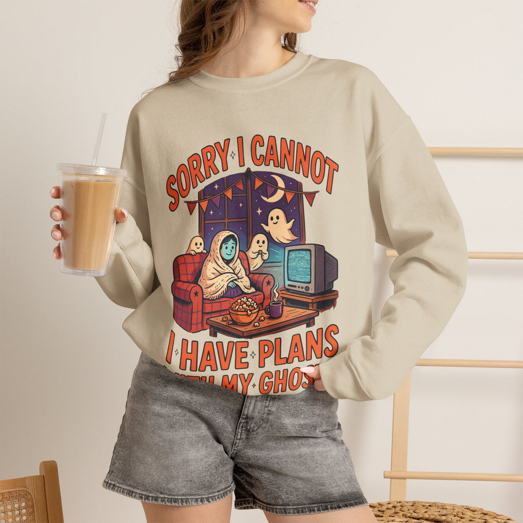 Funny Ghost Sweatshirt, Introvert Halloween Crewneck, Homebody Gift