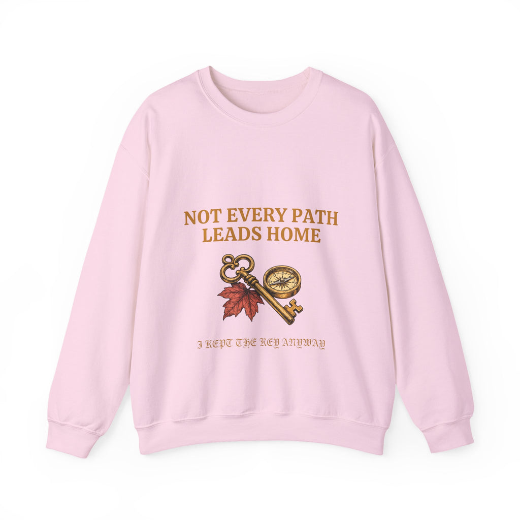 Not Every Path Leads Home Sweatshirt, Vintage Key and Compass Crewneck