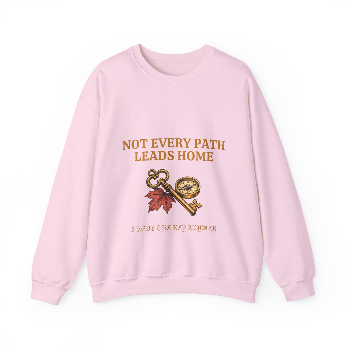 Not Every Path Leads Home Sweatshirt, Vintage Key and Compass Crewneck