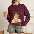 Dark Academia, Anatomical Heart and Book Sweatshirt Crewneck Top