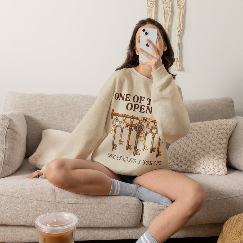 Antique Key Set Sweatshirt, Dark Academia Crewneck, Collector Gift