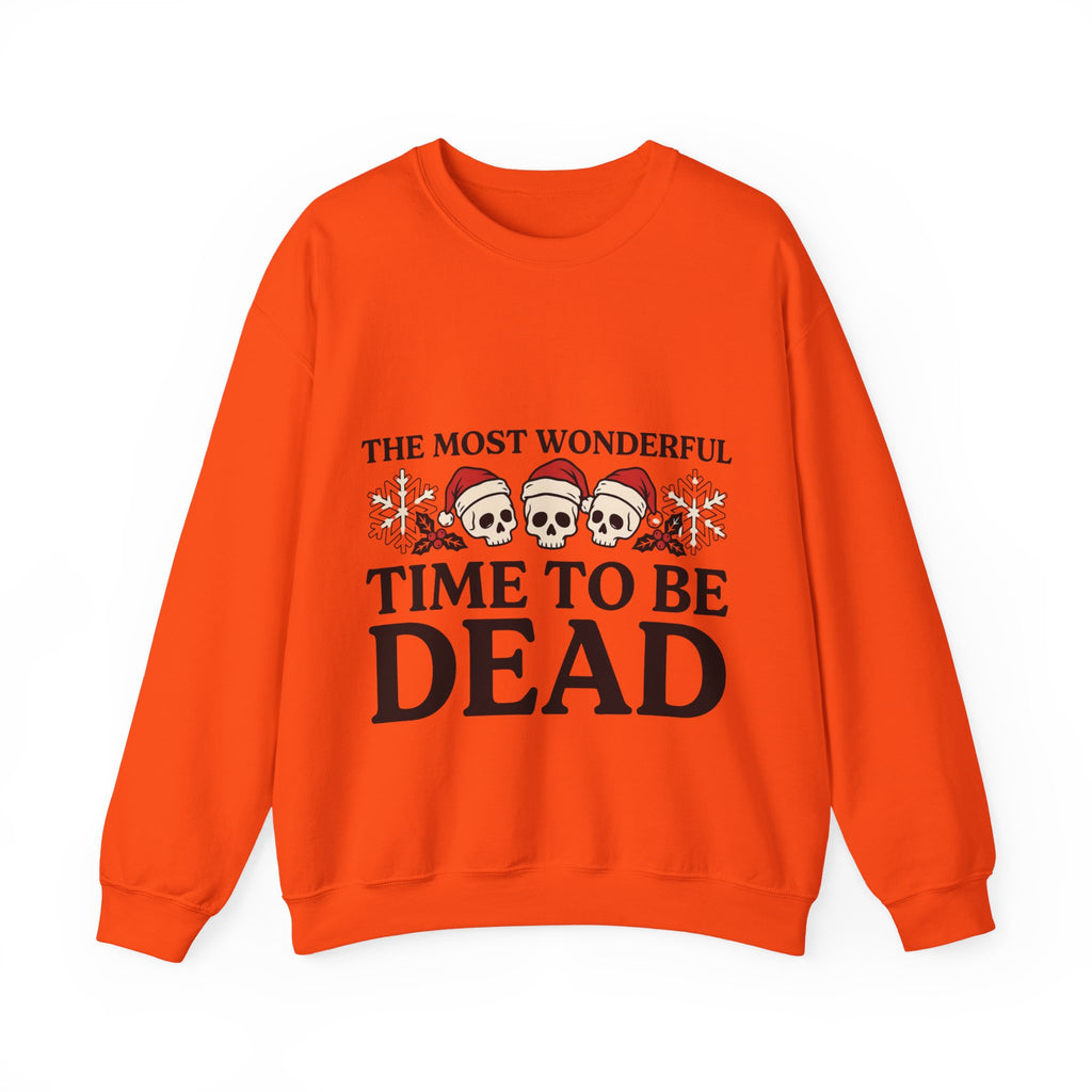 Skeleton Christmas Sweatshirt, Goth Xmas Crewneck, Funny Creepmas Gift