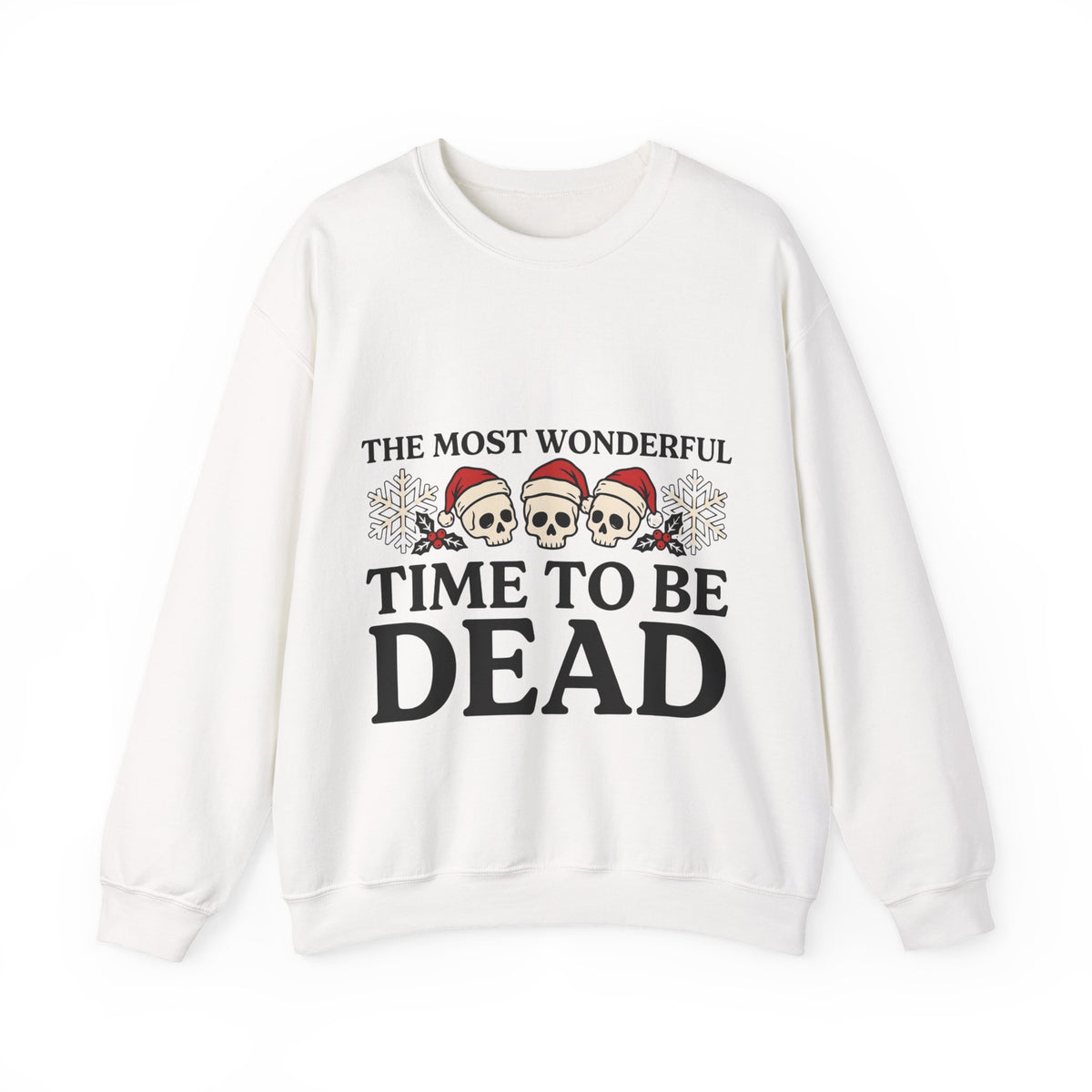 Skeleton Christmas Sweatshirt, Goth Xmas Crewneck, Funny Creepmas Gift