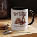 Vintage Letter Mug, Dark Academia Coffee Cup, Bookish Gift for Her