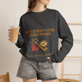 Not Every Path Leads Home Sweatshirt, Vintage Key and Compass Crewneck