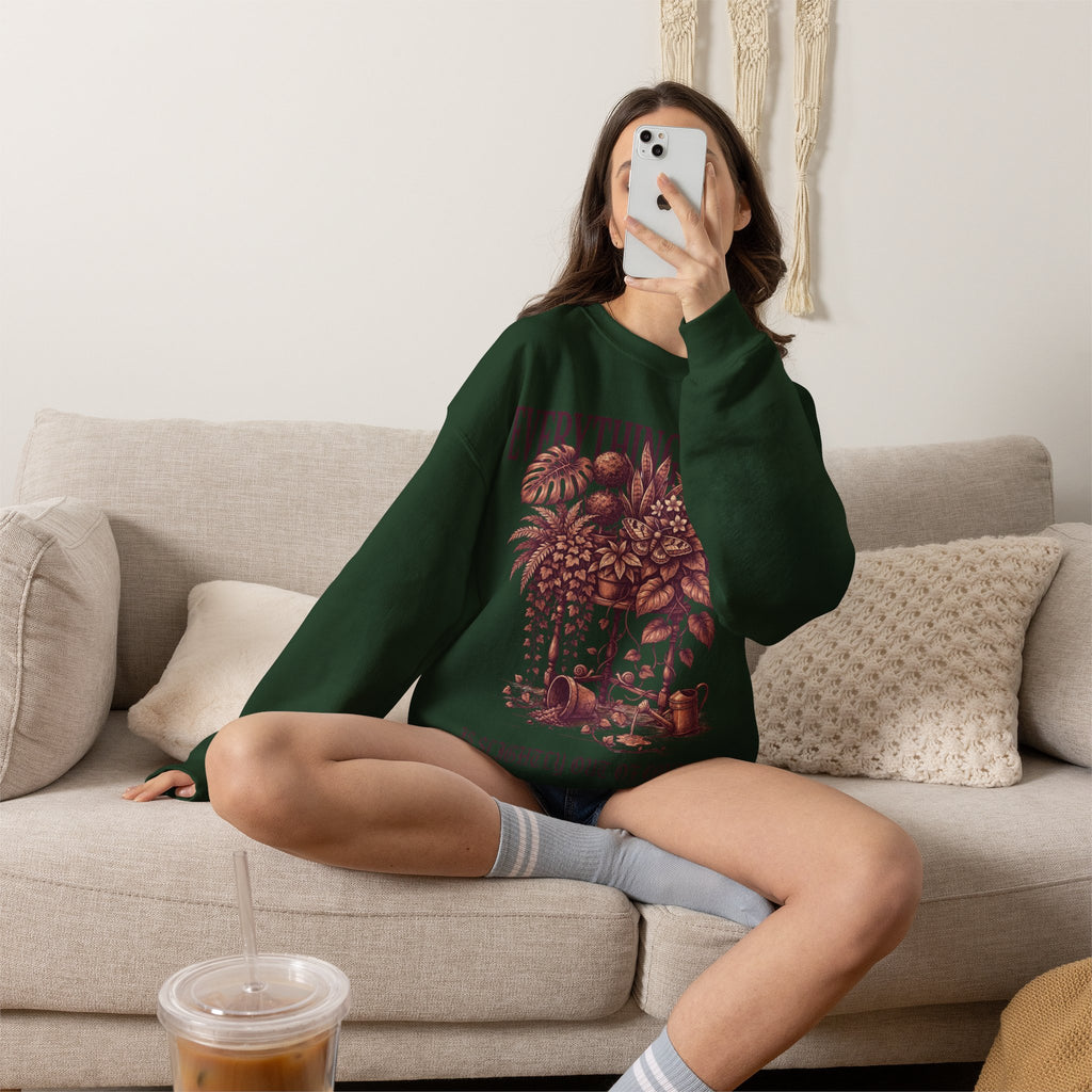 Plant Lady Sweatshirt, Funny Botanical Crewneck, Plant Mom Gift Idea