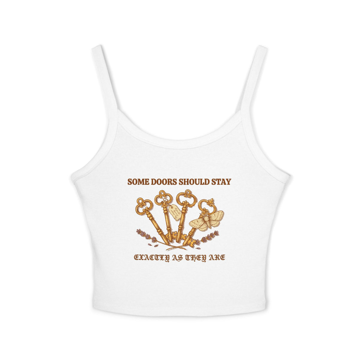 Antique Key Tank Top, Dark Academia Crop Top, Gothic Summer Gift Idea