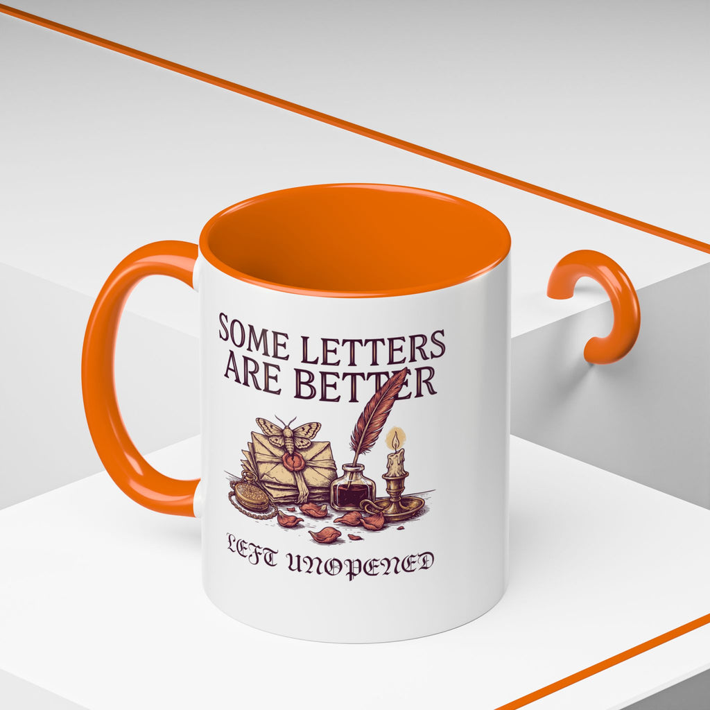 Vintage Letter Mug, Dark Academia Coffee Cup, Bookish Gift for Her