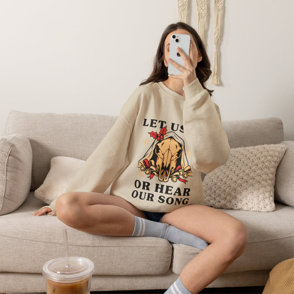 Creepmas Sweatshirt, Mari Lwyd Crewneck, Welsh Folklore Christmas Gift