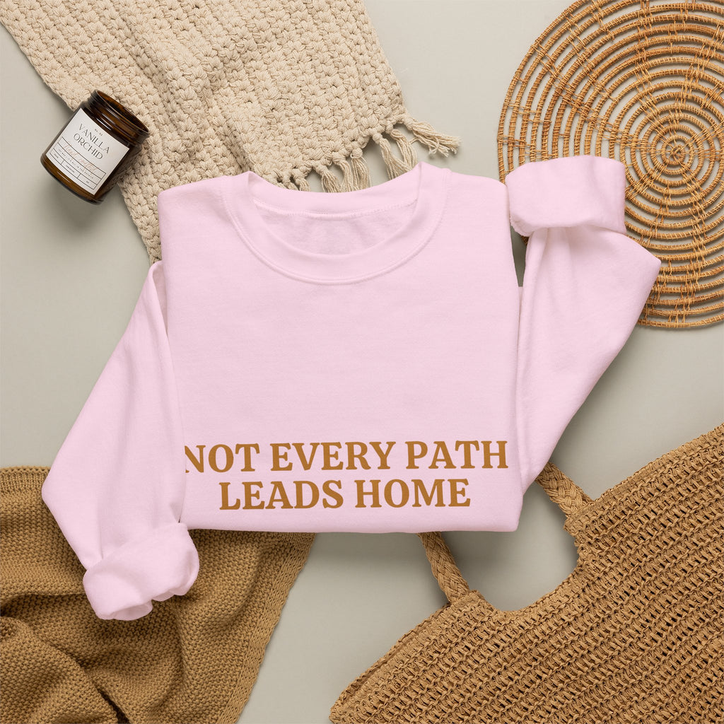 Not Every Path Leads Home Sweatshirt, Vintage Key and Compass Crewneck