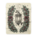 Gothic Christmas Blanket, Lantern Moth Holly by Bamedys