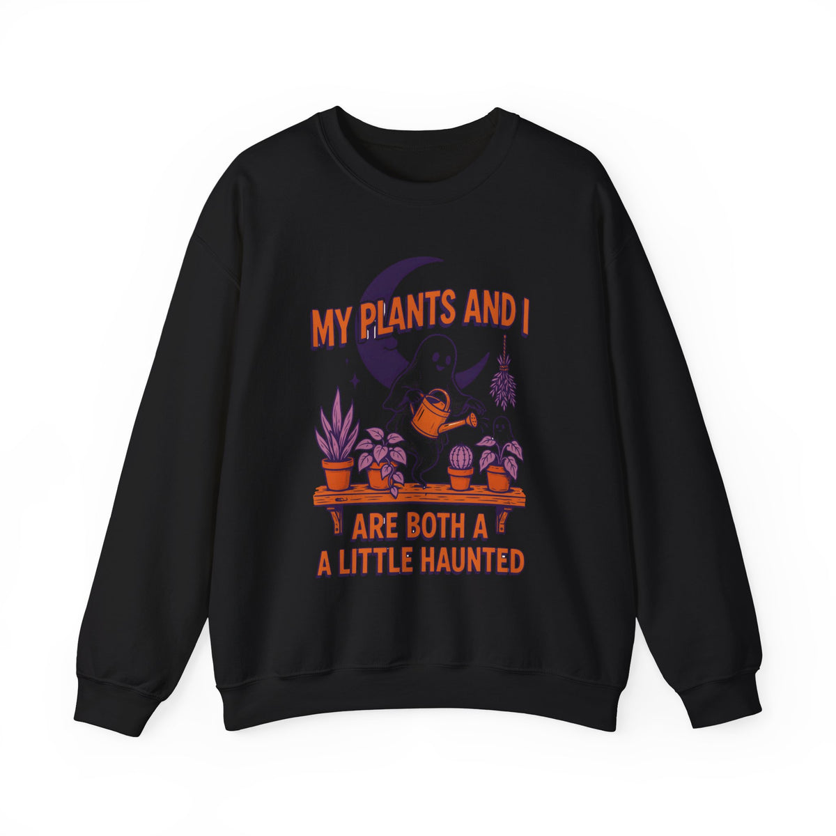 Ghost Plant Sweatshirt, Funny Halloween Crewneck, Plant Lover Gift