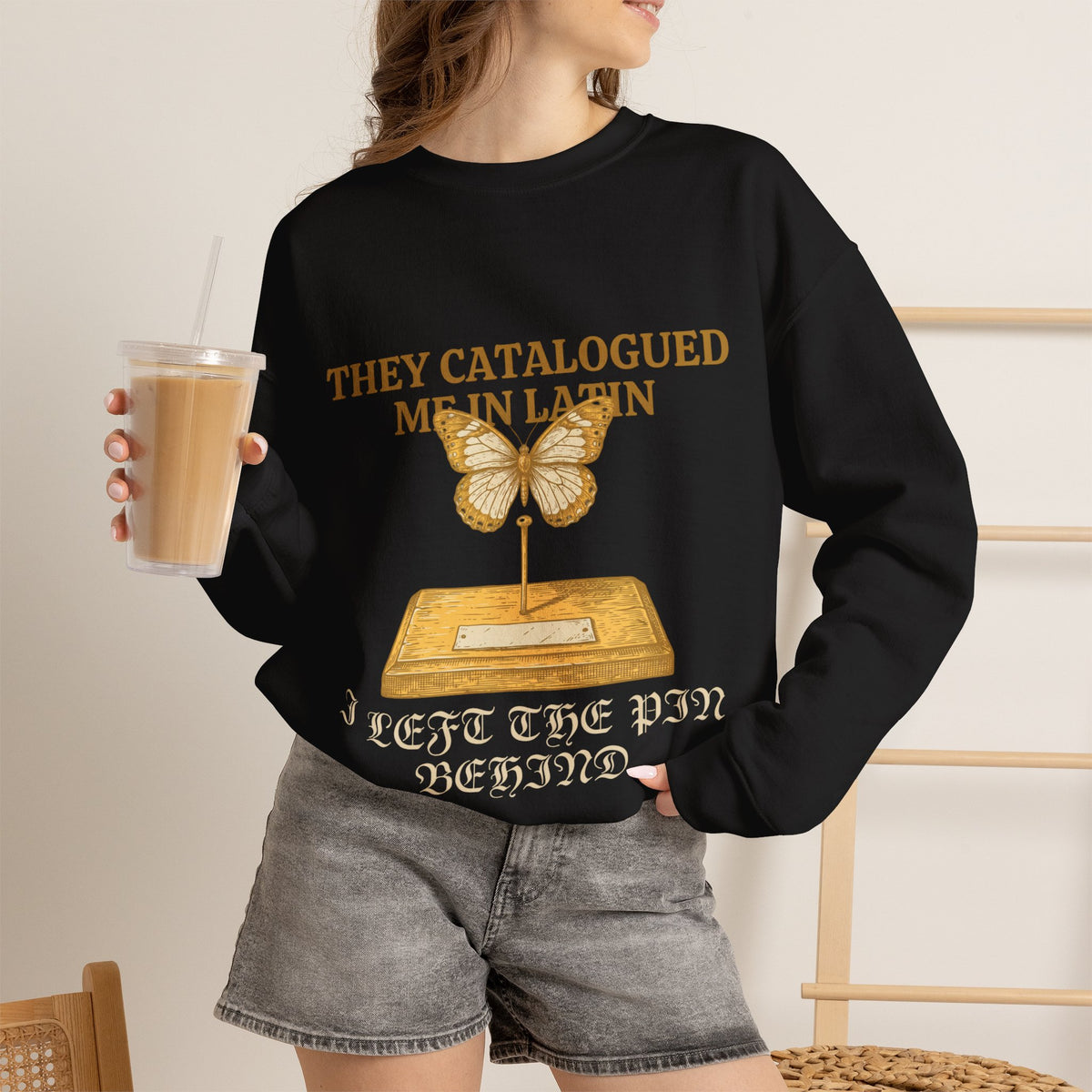 Dark Academia, Butterfly Specimen Sweatshirt Crewneck Top Gift