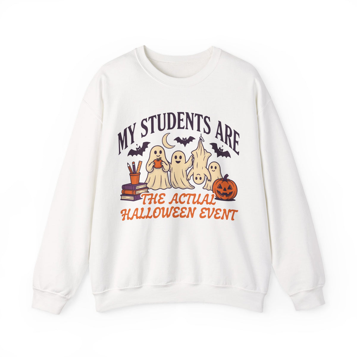 Teacher Halloween Sweatshirt, Funny Ghost Crewneck, Teacher Gift Idea