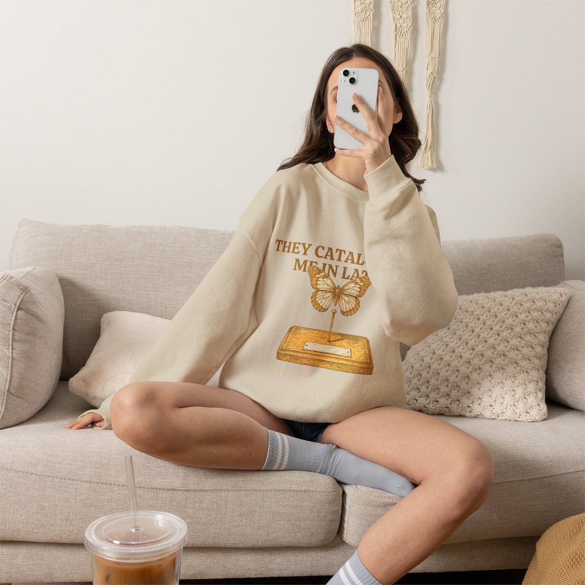 Dark Academia, Butterfly Specimen Sweatshirt Crewneck Top Gift