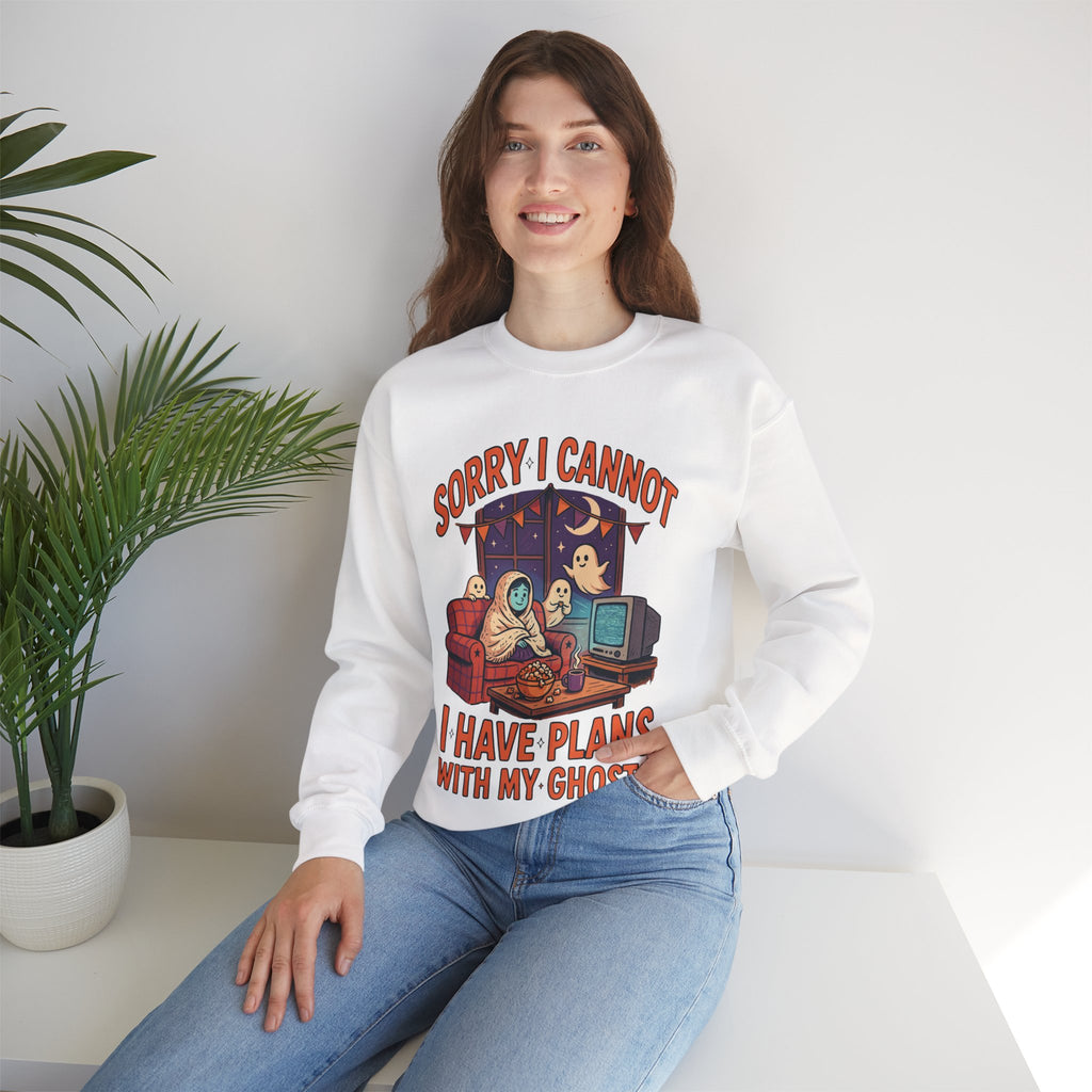 Funny Ghost Sweatshirt, Introvert Halloween Crewneck, Homebody Gift