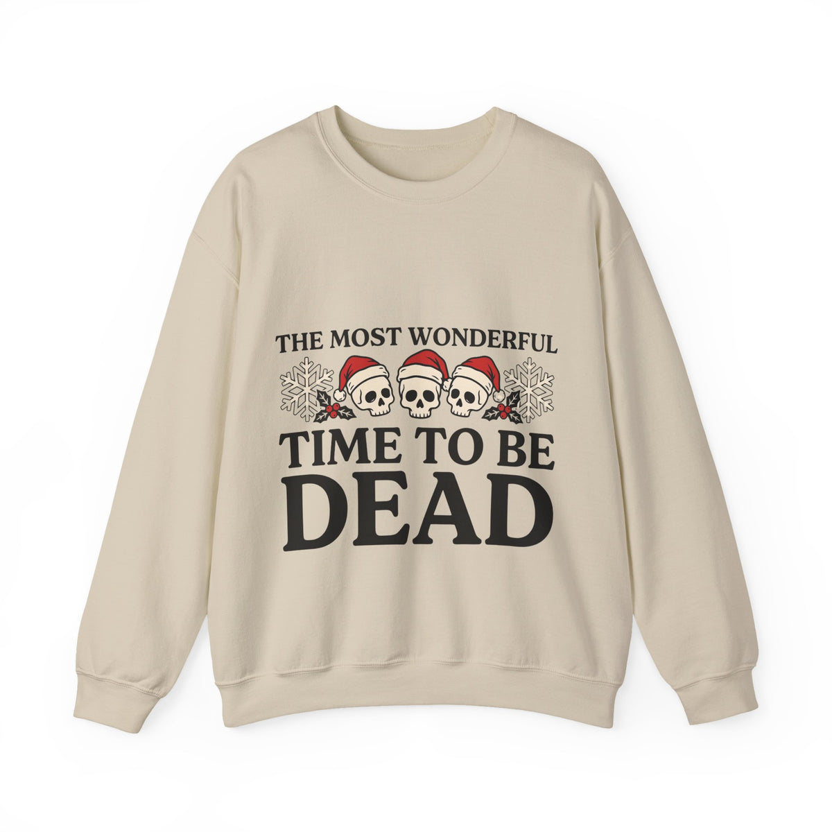 Skeleton Christmas Sweatshirt, Goth Xmas Crewneck, Funny Creepmas Gift