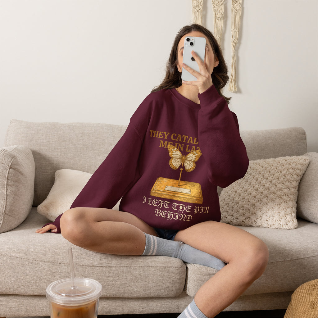 Dark Academia, Butterfly Specimen Sweatshirt Crewneck Top Gift