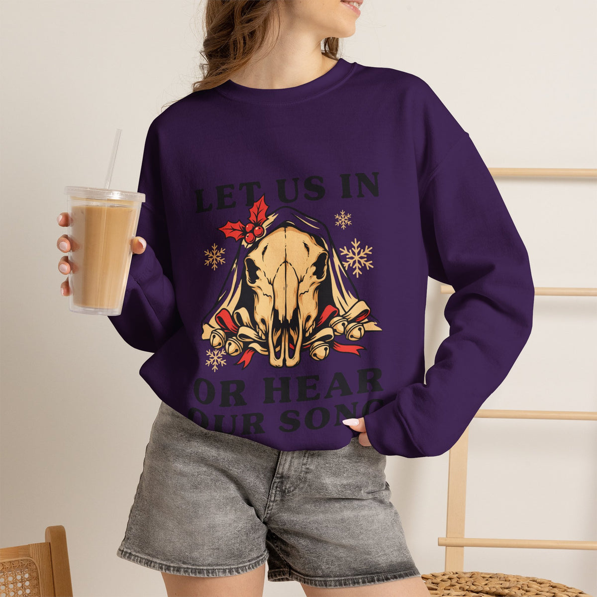 Creepmas Sweatshirt, Mari Lwyd Crewneck, Welsh Folklore Christmas Gift