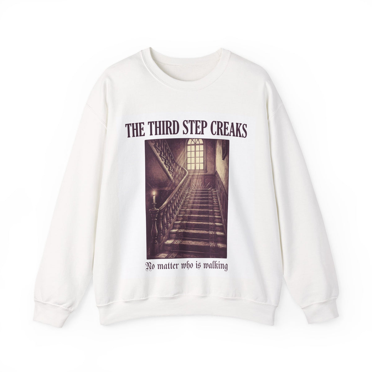 Haunted Stairs Sweatshirt, Gothic Horror Crewneck, Creepy Gift Idea