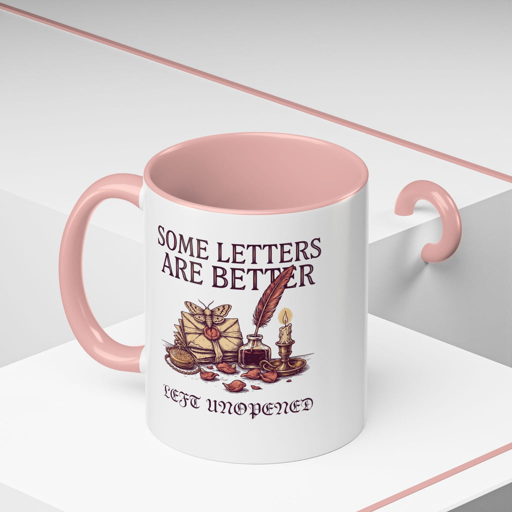 Vintage Letter Mug, Dark Academia Coffee Cup, Bookish Gift for Her