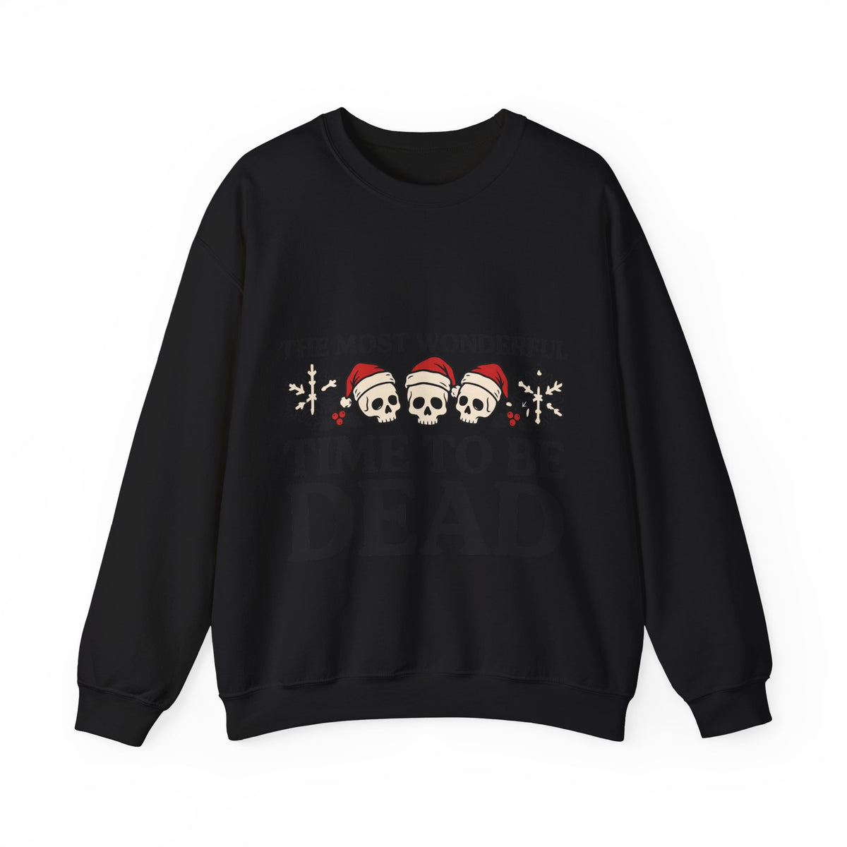 Skeleton Christmas Sweatshirt, Goth Xmas Crewneck, Funny Creepmas Gift