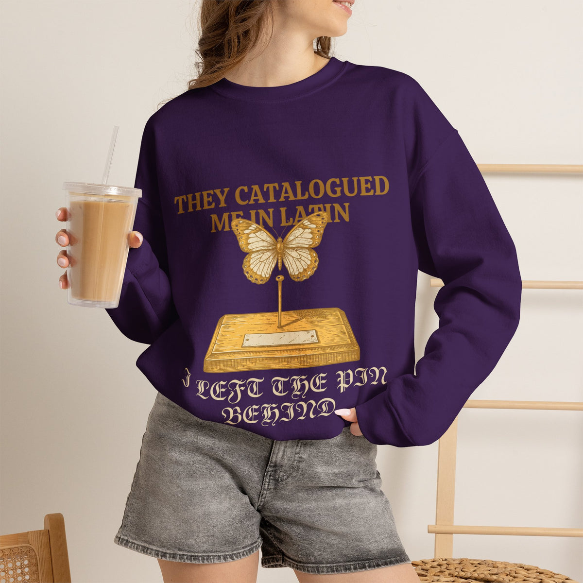 Dark Academia, Butterfly Specimen Sweatshirt Crewneck Top Gift