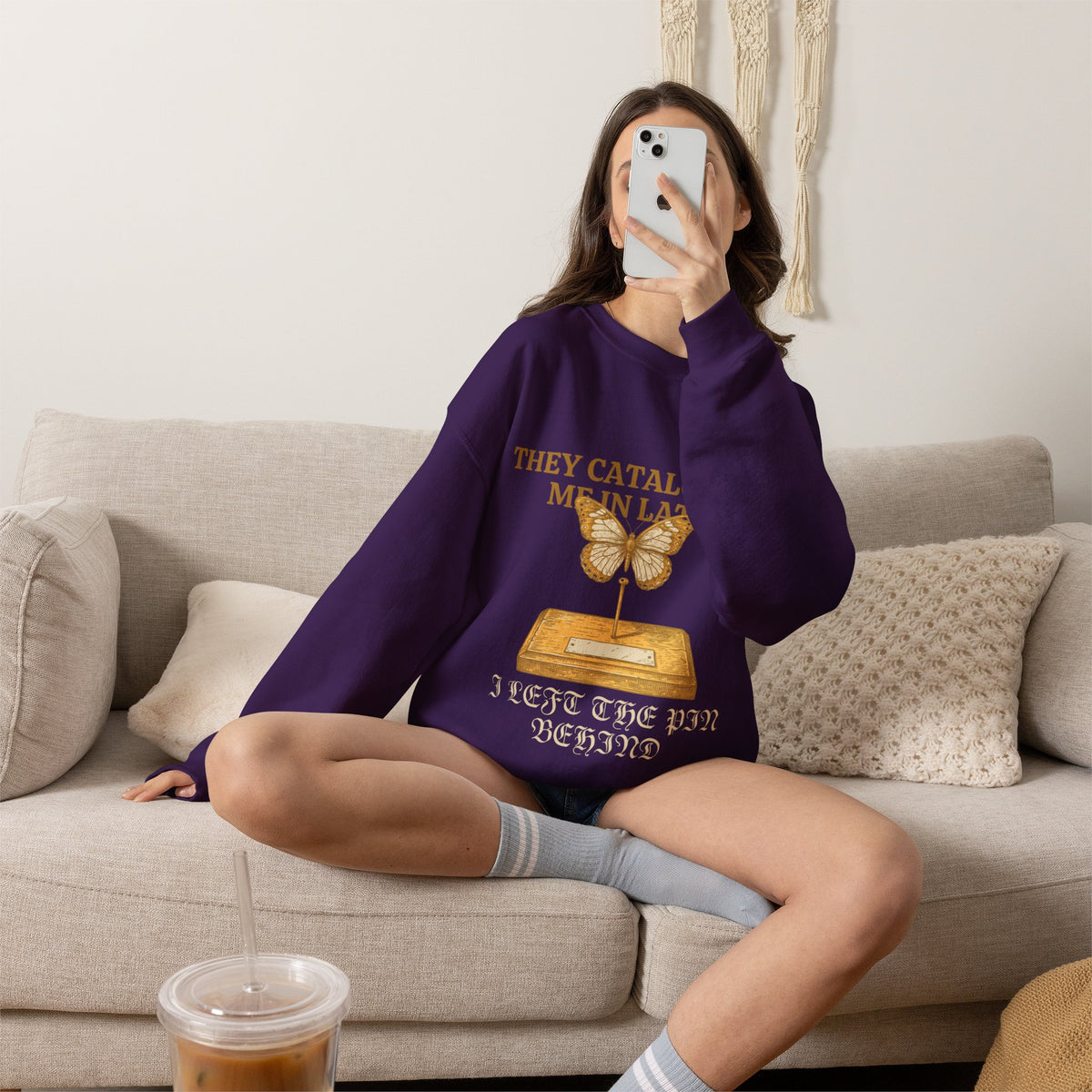 Dark Academia, Butterfly Specimen Sweatshirt Crewneck Top Gift