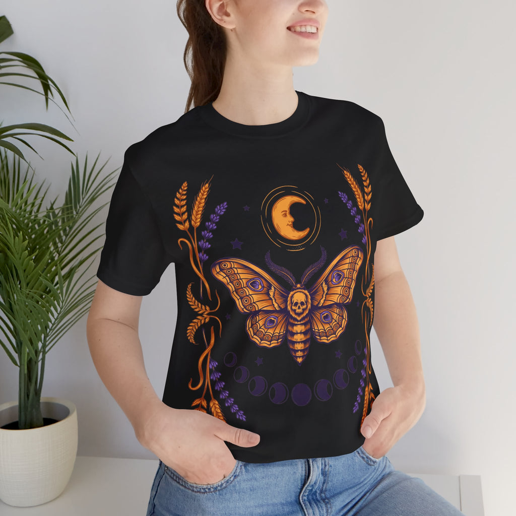 Halloween Death Moth Shirt Gothic Moon Phases Witchy by Bamedys