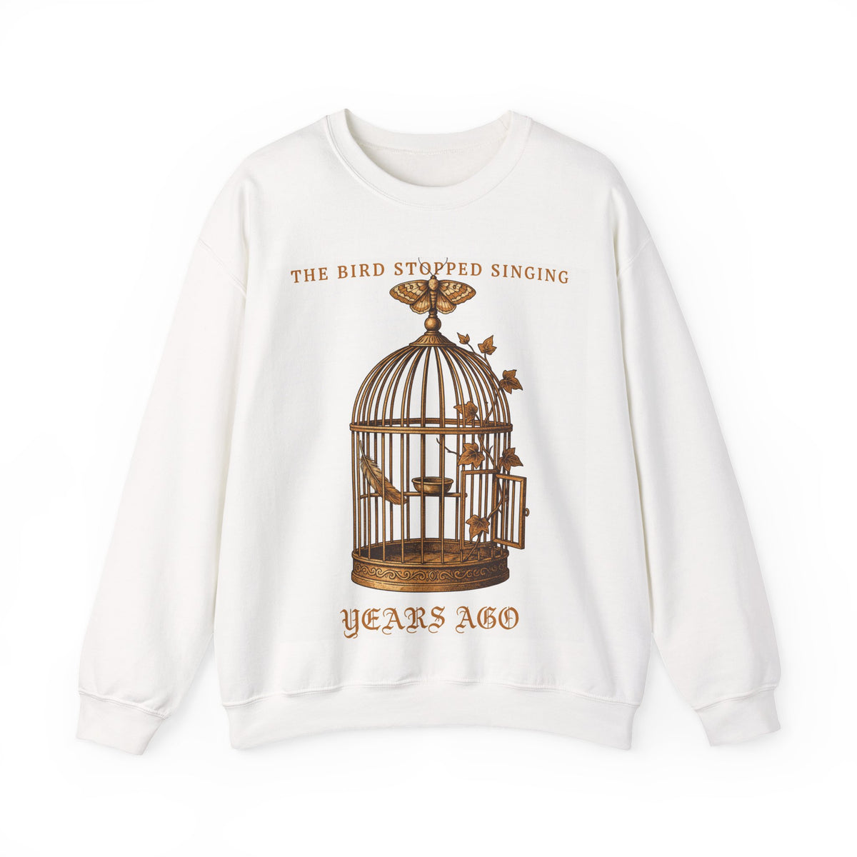 Vintage Birdcage Sweatshirt, Dark Academia Crewneck, Melancholy Gift