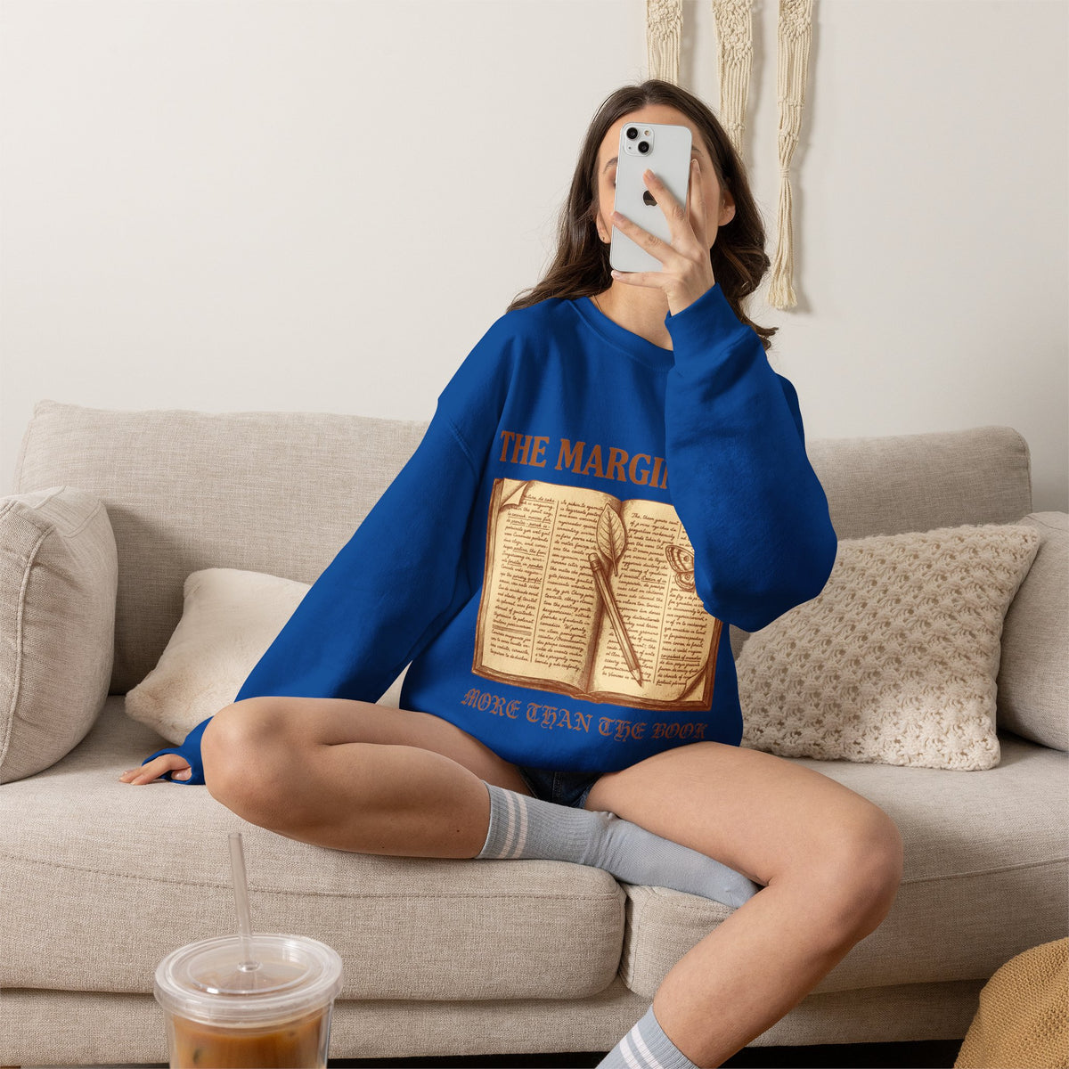 Dark Academia Sweatshirt, Annotated Book Crewneck, Book Lover Gift