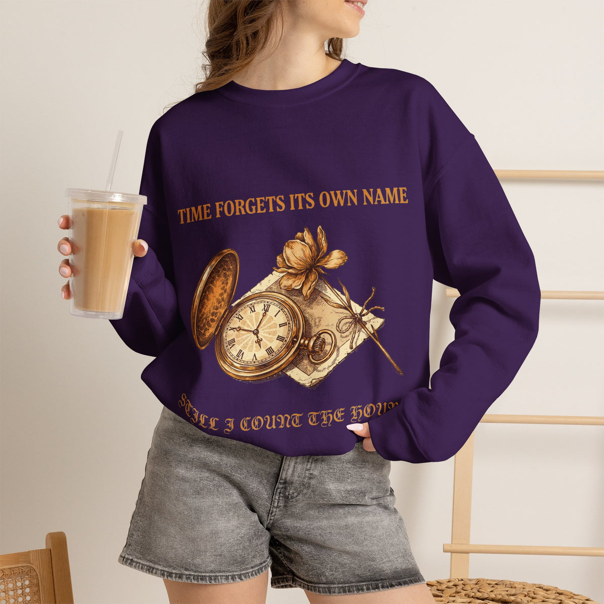 Dark Academia, Vintage Pocket Watch Sweatshirt Crewneck Top Gift